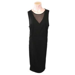 Lane Bryant Black Bodycon Midi Dress